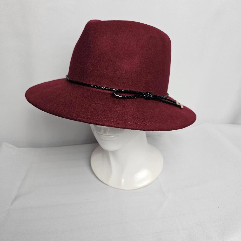Summer & Rose Burgundy Fedora Hat